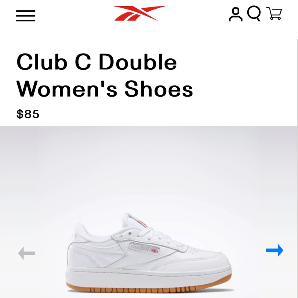 Reebok Club C Double - Size 10 Women’s - Excellent Condition